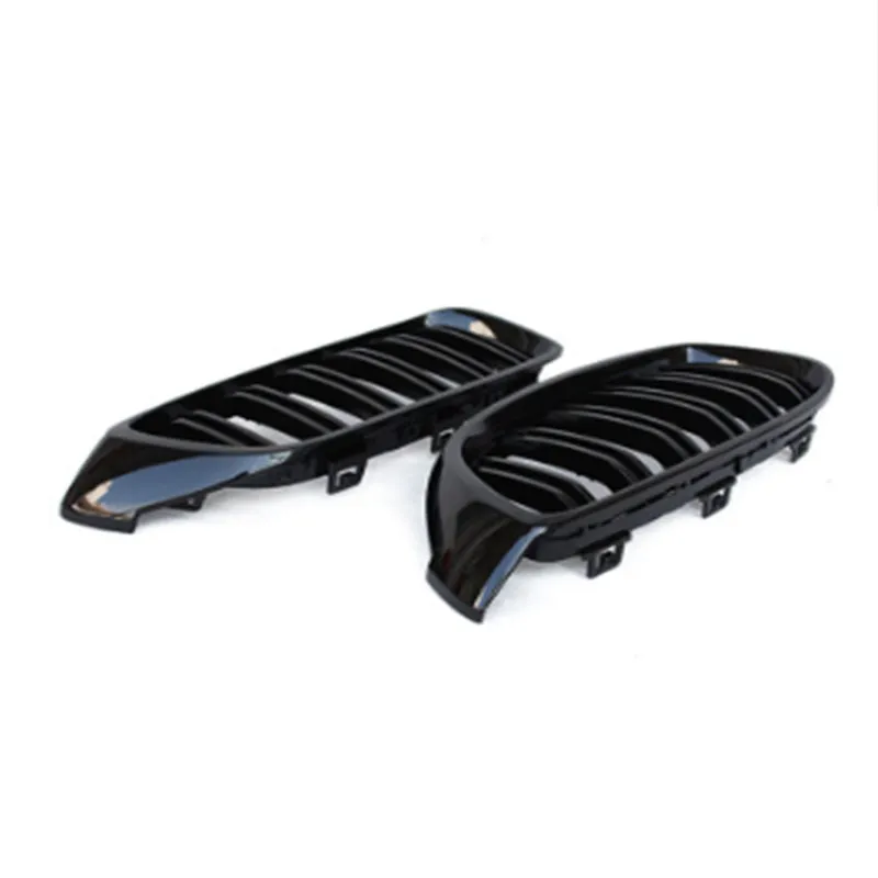 for BMW F32 Kidney Grills Grilles Glossy Black M Style