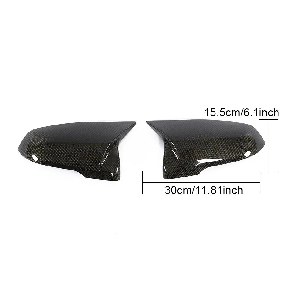 for BMW X1 F52 F48 F49 Replacement Carbon Mirror Cover Rear Side View Caps F85 F86 Gloss Black Style 2016 up