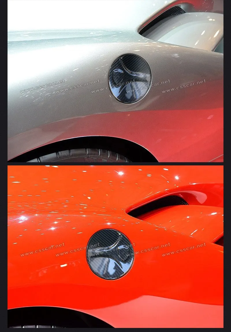 for Ferrari 488 Carbon Fiber Car Rear Engine Hood Bonnet Trunk Cover