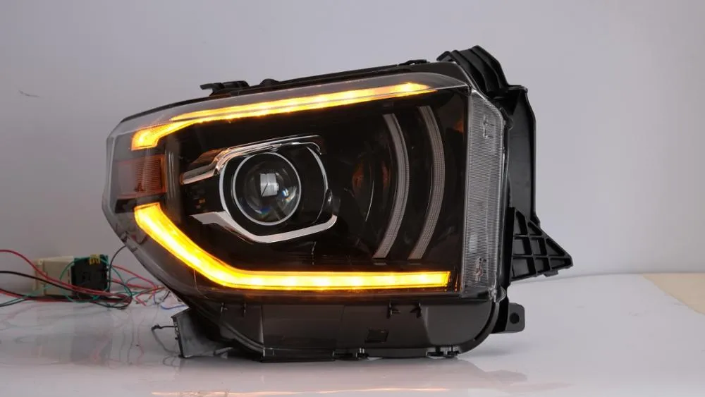 for Tundra Headlight for 2016 2018 2019 LED Tundra Head Lamp Turn Signal with Sequential Indicator