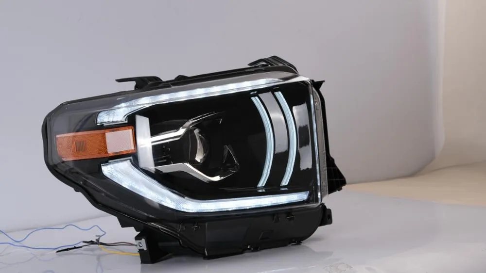 for Tundra Headlight for 2016 2018 2019 LED Tundra Head Lamp Turn Signal with Sequential Indicator