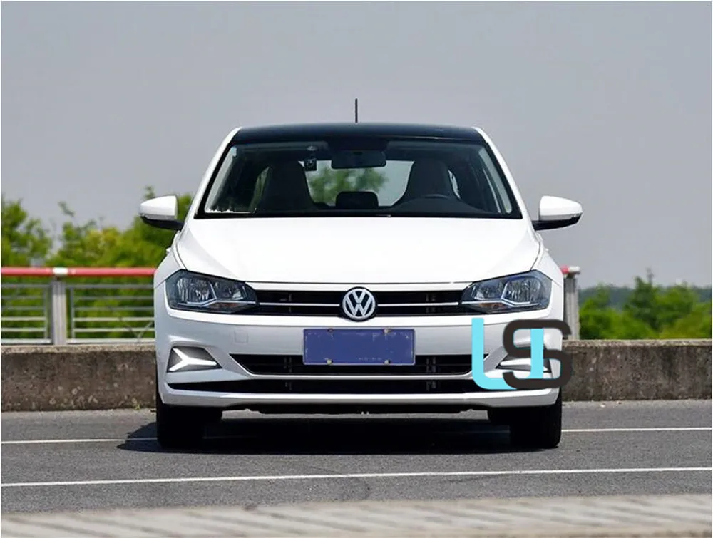 for VW Polo 19-20-21 LED DRL Brake Reverse Front Bumper Fog Lamp Turn Signal Volkswagen Auto Daytime Running Light