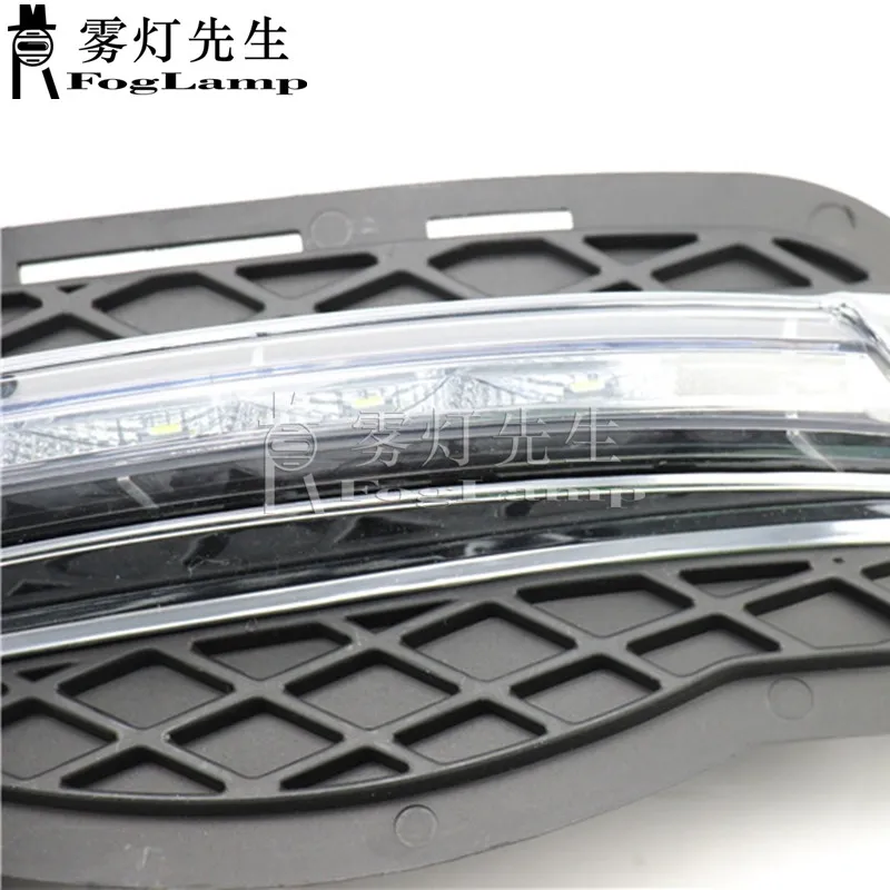 Front Bumper LED DRL Daytime Running Lights for Mercedes Benz W204 C Class C180 C200 C250 C260 C300 2008 2009 2010 Modelsts