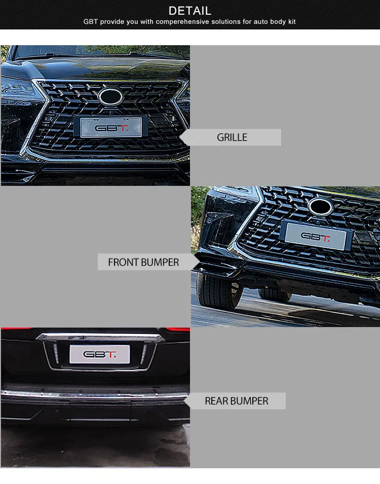 Gbt Automotive Exterior Parts Front Rear Bumper for Lexus 570 Lx570 Td Model