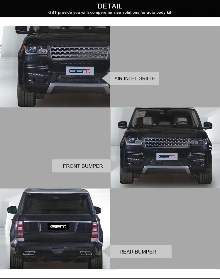 Gbt Car Accessory Body Kit Front Rear Bumper for Land Rover Range Rover Vogue St Model