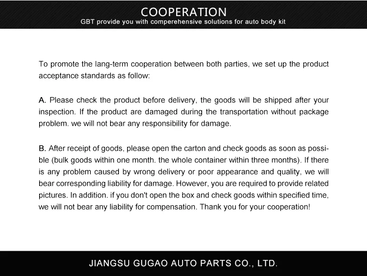 Gbt Car Accessory Body Kit Front Rear Bumper for Land Rover Range Rover Vogue St Model