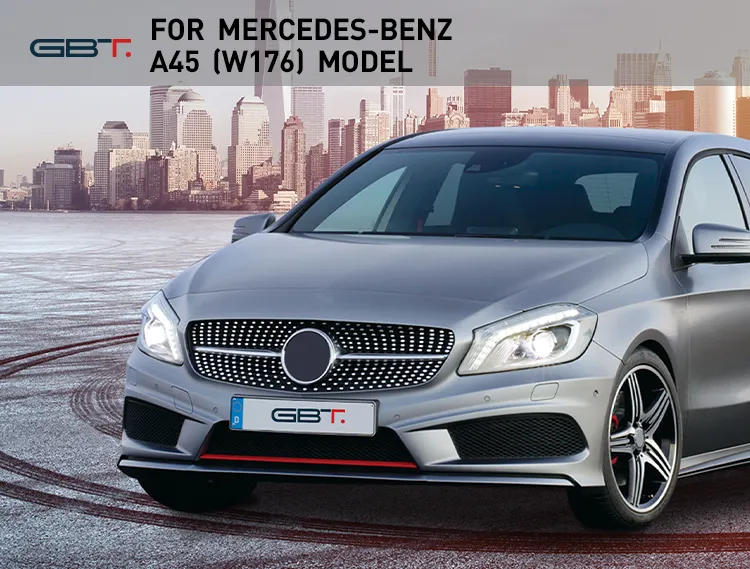 Gbt Front/Rear Bumper Accessembly Side Bar Exhaust Pipe for Mercedes-Benz A45 W176 Model