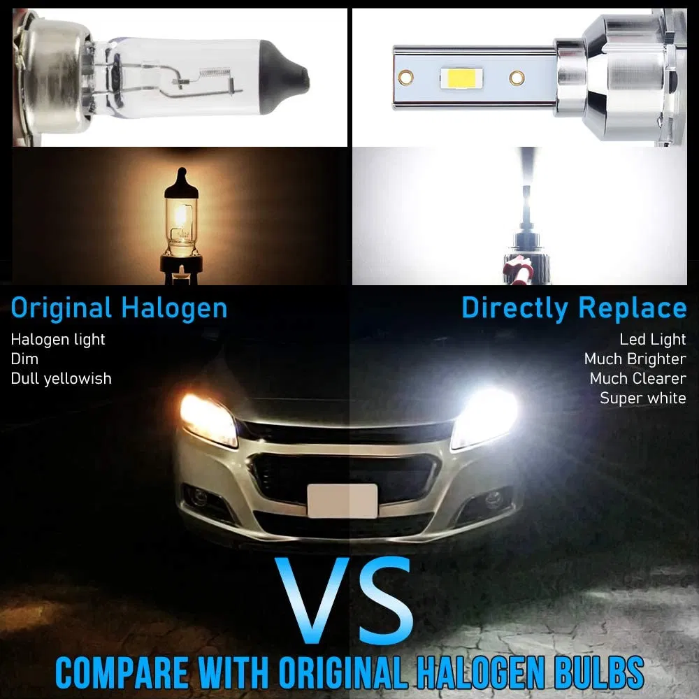 H15 LED Headlight Bulbs Canbus Errors Free 80W Super Bright Csp Chips 10000lm 6500K White LED Headlight Bulb Conversion Kits