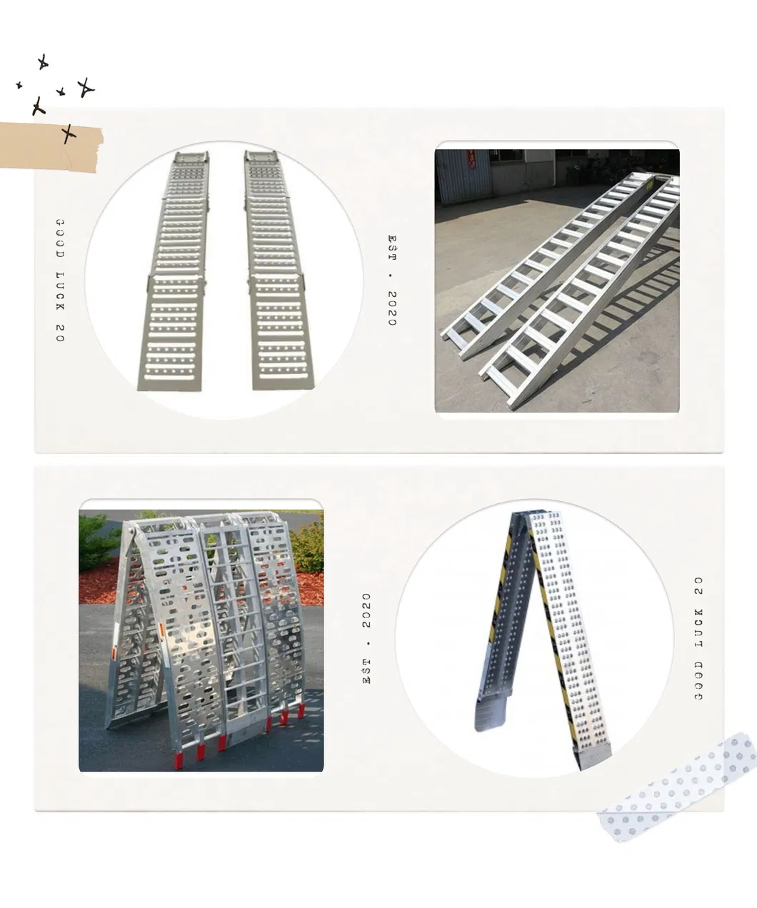 Heavy Duty Aluminum Loading Ramp Dual Runner Car Ramp