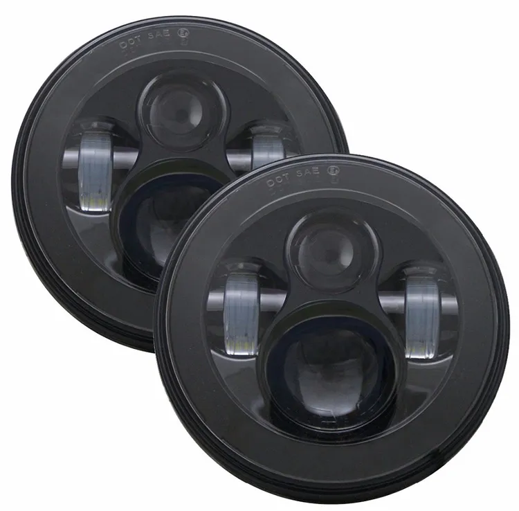 High Low Beam Round 45W Cars Running Lights Headlamp for Jeep Wrangler Jk Land Rover Defend 7′′ LED Headlight
