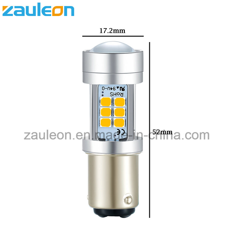 High Power 1156 Bau15s Py21W Yellow LED Turn Signal Car Lamp