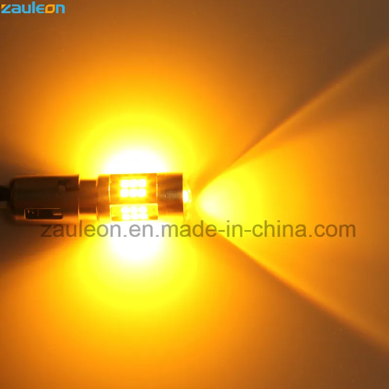 High Power 1156 Bau15s Py21W Yellow LED Turn Signal Car Lamp