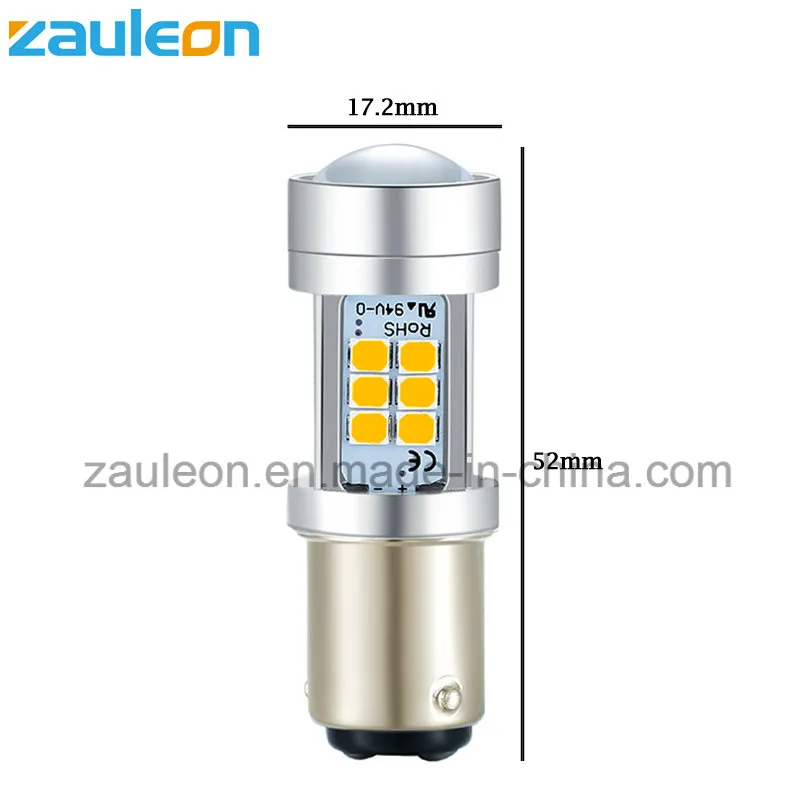 High Power 1156 Bau15s Py21W Yellow LED Turn Signal Car Lamp