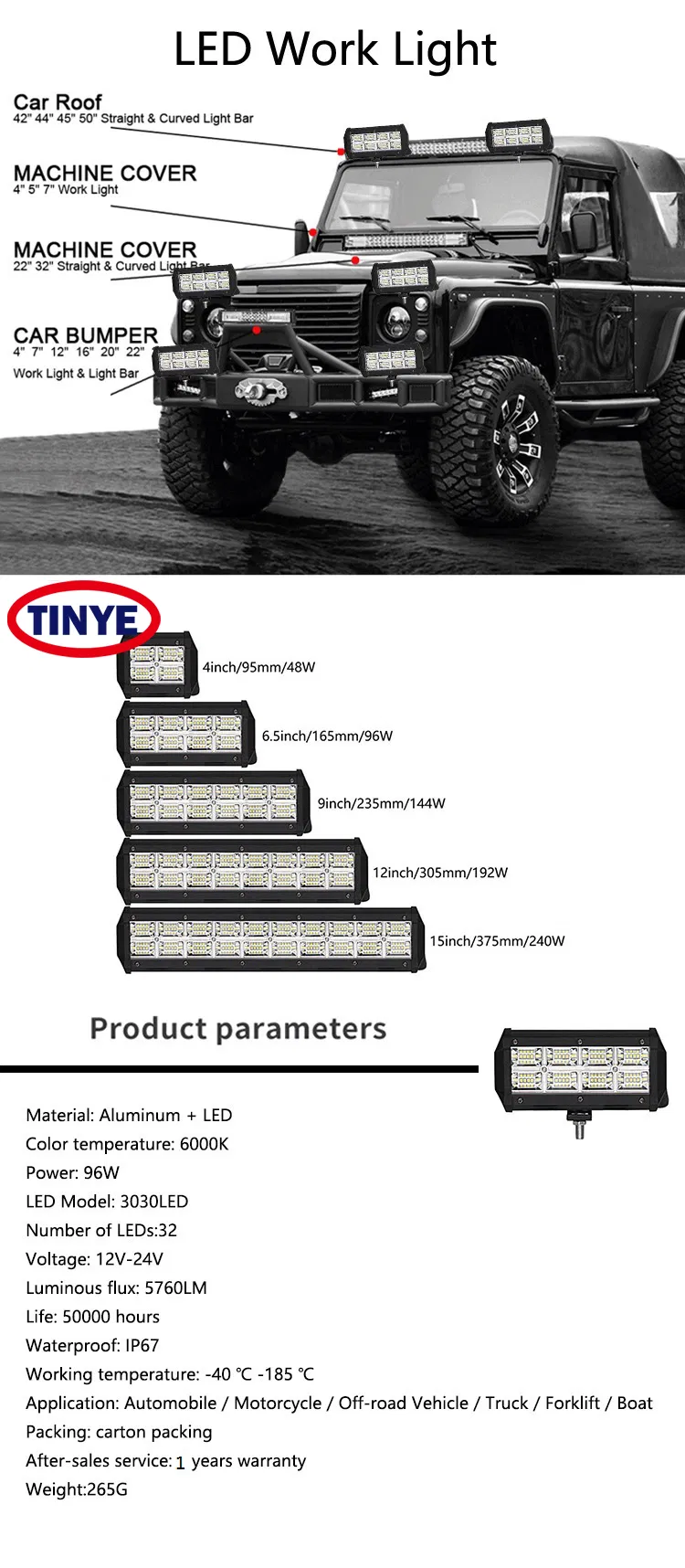 High Power 1500m Super Bright LED Driving Light Car LED Light Truck Offroad 7" 9" 5" Inch Laser LED Work Light