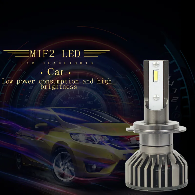 High Power F2 LED Headlight 48W 6600lm Csp Chip LED H3 LED Car Light 6500K