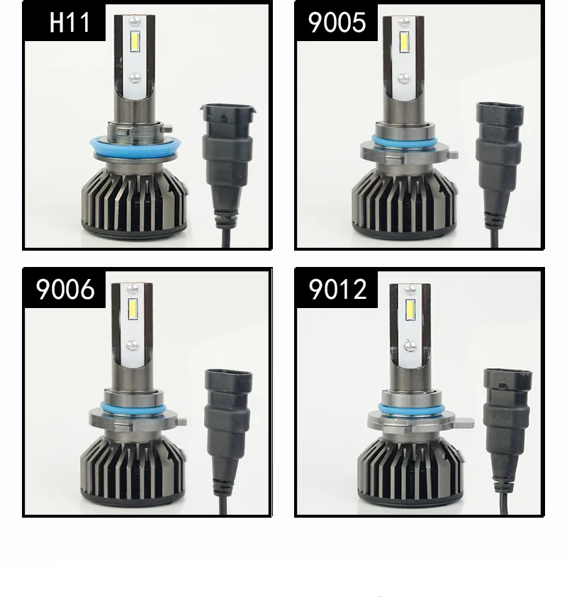 High Power F2 LED Headlight 48W 6600lm Csp Chip LED H3 LED Car Light 6500K