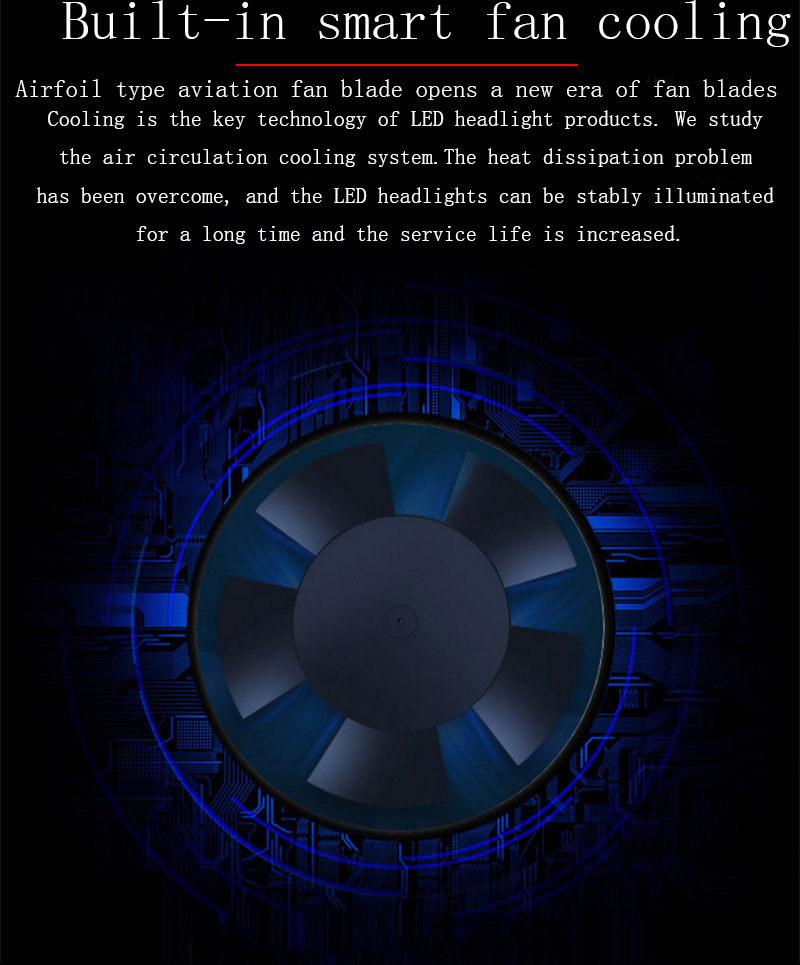 High Power F2 LED Headlight 48W 6600lm Csp Chip LED H3 LED Car Light 6500K