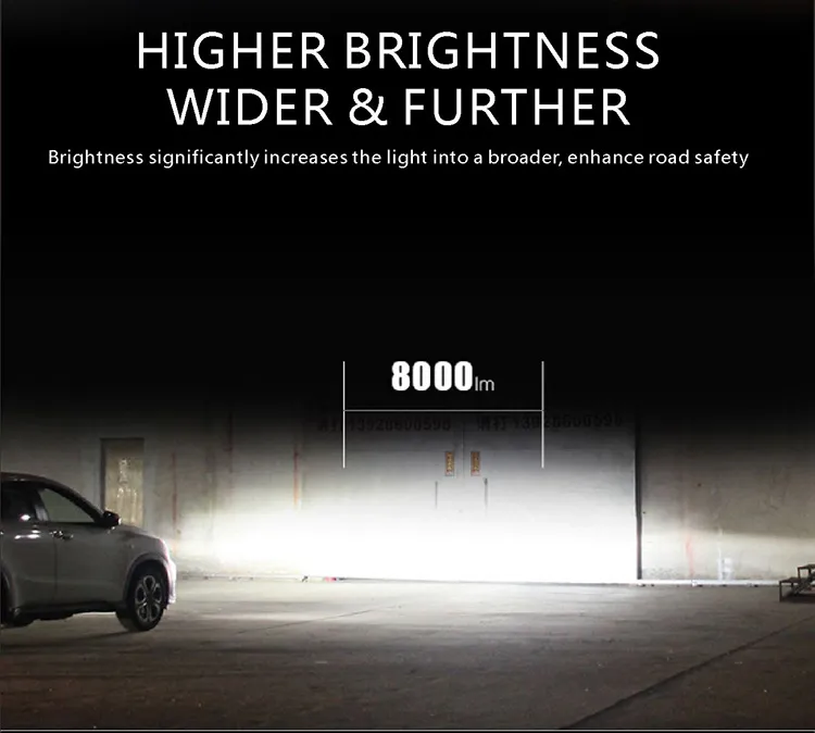 High Power White Single Beam H15 LED Headlights Conversion Technology Kit for Ford