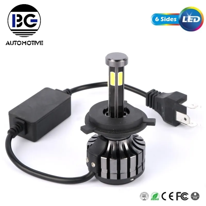 High Quality 6sides H7 LED Bulb 120W 360 Degree Super Bright Car Headlights H4 H11 Hb3 9005 /Auto LED Headlight