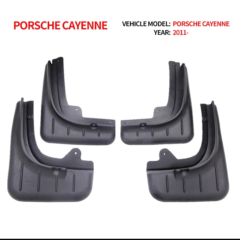 High Quality OEM Front Rear 4PCS Black Car Eco Plastic Fender Mud Guard for Porche Cayenne