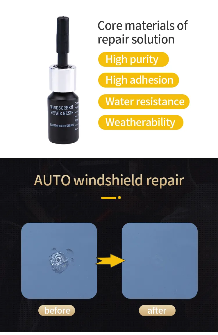Hot Car Windshield Repair Kit Car Glass DIY Tool Auto Windscreen Chips and Cracks Repair Tools