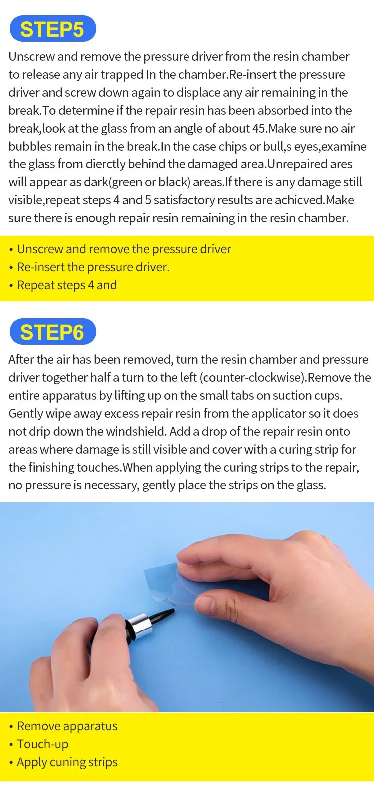 Hot Car Windshield Repair Kit Car Glass DIY Tool Auto Windscreen Chips and Cracks Repair Tools
