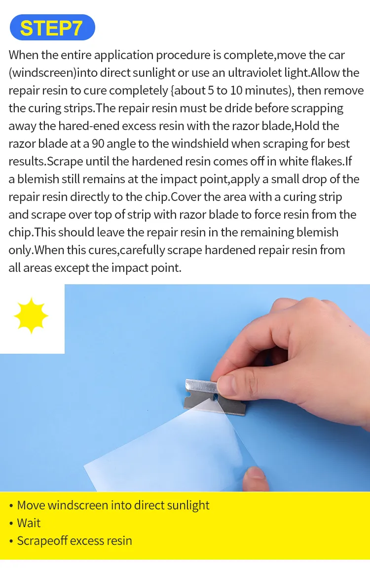Hot Car Windshield Repair Kit Car Glass DIY Tool Auto Windscreen Chips and Cracks Repair Tools