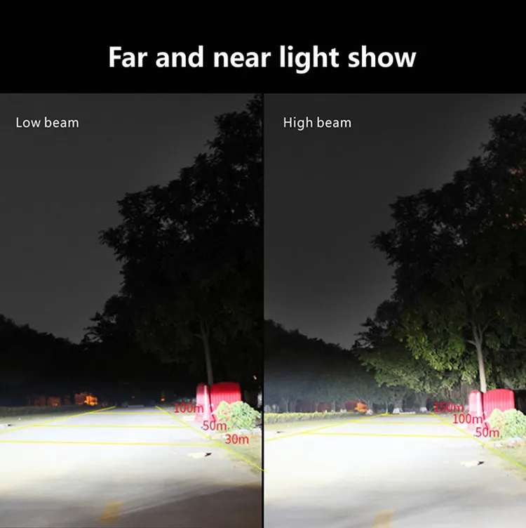 Hot Sale H4 H11 9004 9005 9006 9007 H13 5202 Three Color LED Headlight Bulbs LED Car Headlights Dual Color