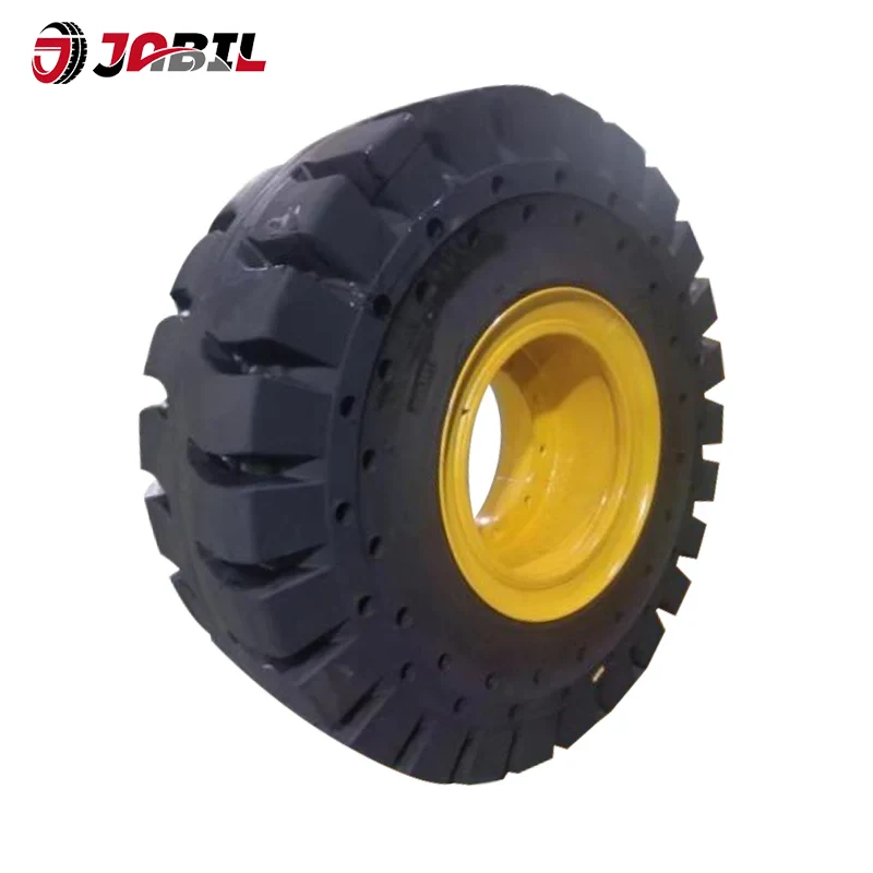Solid OTR Tires with Holes