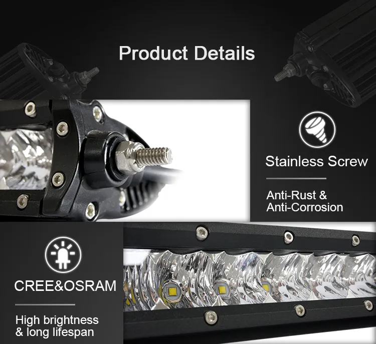 IP69K Waterproof 5D LED Light Bar 20 SAE LED Work Light Roof