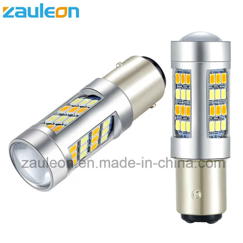 LED Car Light 1157 Bay15D Dual Color Bulb for Turn Signal Light and Driving Lamp