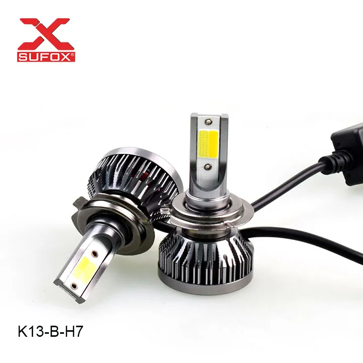 Long Life Span K13-B-H7 High Low Beam LED Lamps Headlights Yellow White Color