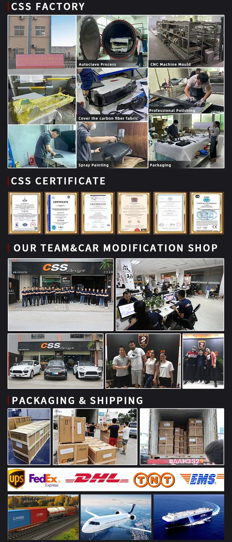 MD Style 3K Real Carbon Fiber Lp610 Body Part Side Skirts for Lamborghini Huracan