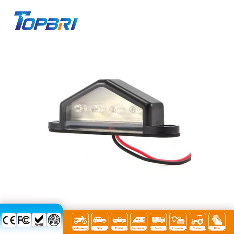 Mini 12V LED License Plate Light Number Plate Lights for Truck Trailer