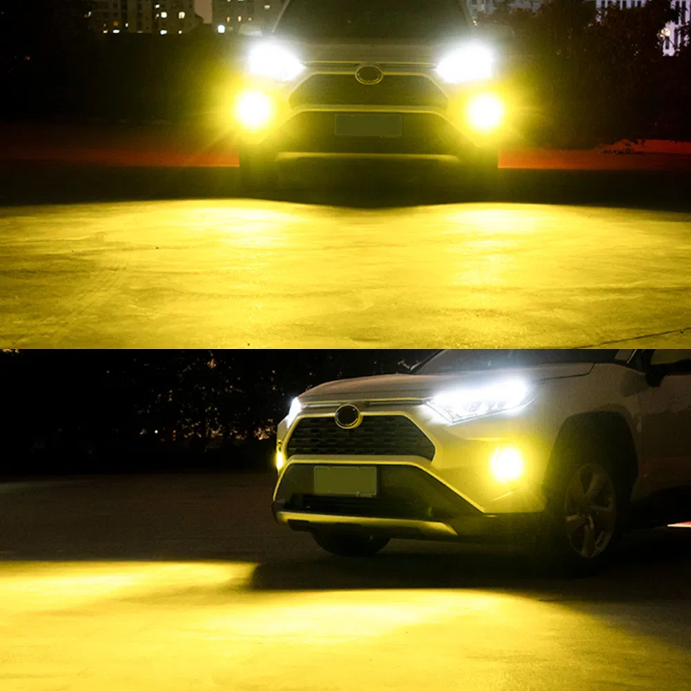 N12 Series H1 H3 H4 H7 H11 LED Auto Light with Car Headlamp Golden Light 9005 9006 60W and Xenon Kit 10000lm 6000K Bulb