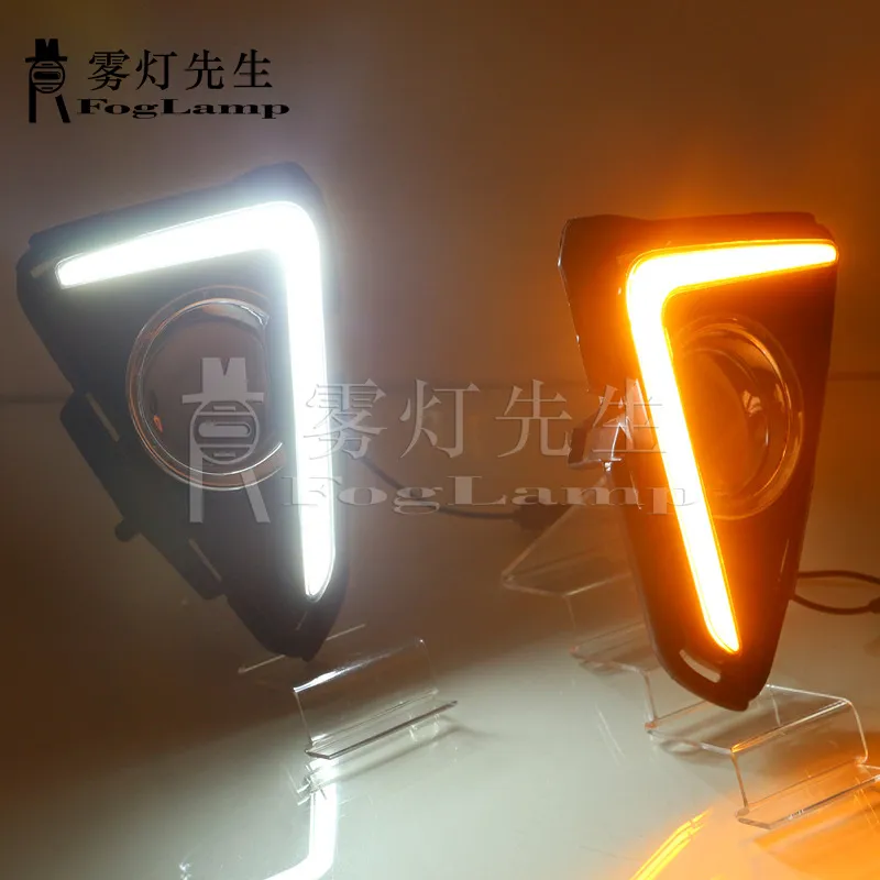 New Arrival High Quality LED DRL for Toyota RAV4 Light Guide Style LED Daytime Running Light for Toyota RAV4 2016 2017 2018
