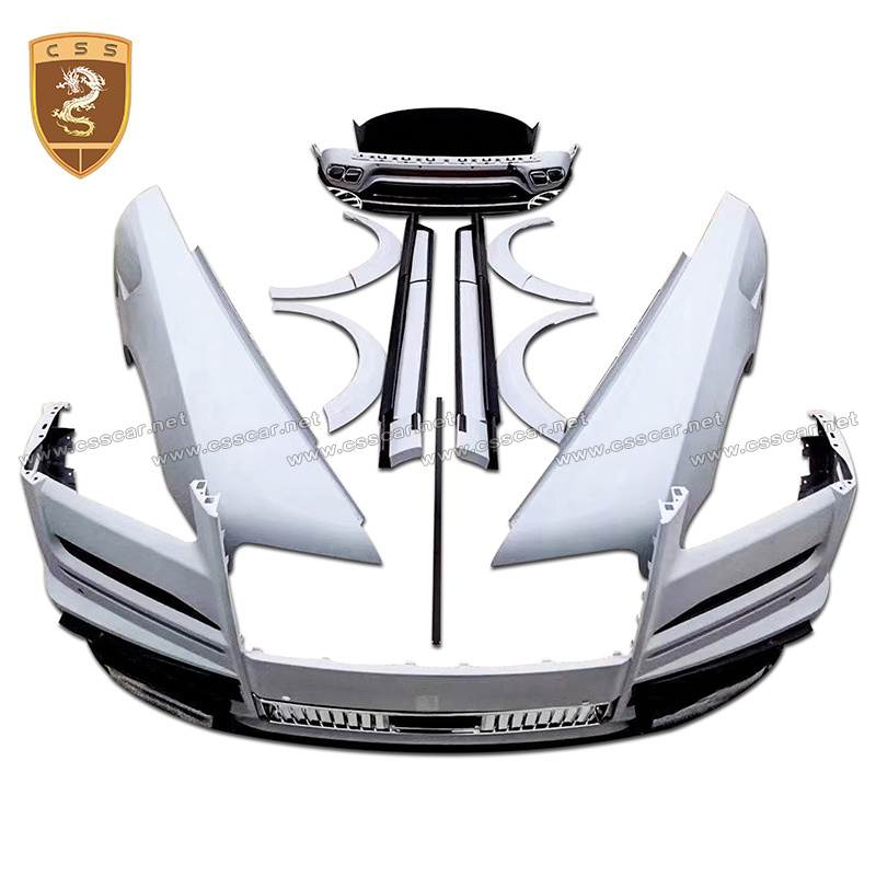 New Arrival Mansory Style FRP Front Bumper Chin Rear Bumper Side Skirt Car Tuning Body Kit for Rolls- Royce Cullinan