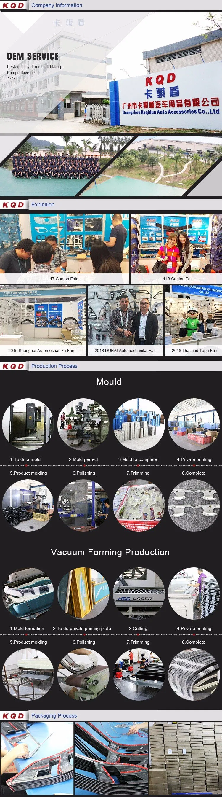 Exterior Accessories Full Kit for Toyota Hilux Revo 2016