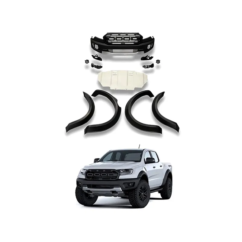 New Car Accessories Front Bumper Facelift Conversion Body Part Kit for Ranger T7 T8 Upgrade to Raptor