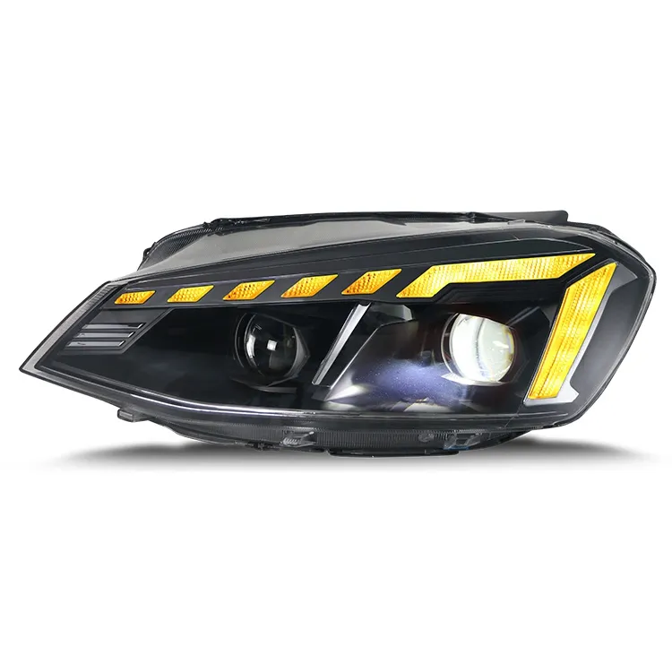 Newly Designed Car Lights Biled Projector Lens Headlight for 2013 Golf 7