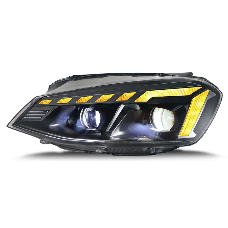 Newly Designed Car Lights Biled Projector Lens Headlight for 2013 Golf 7