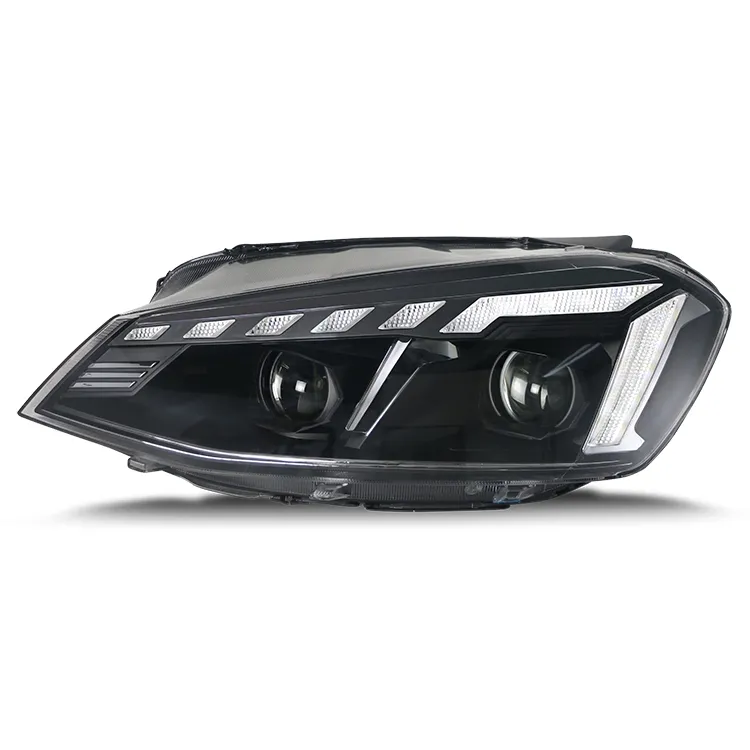 Newly Designed Car Lights Biled Projector Lens Headlight for 2013 Golf 7