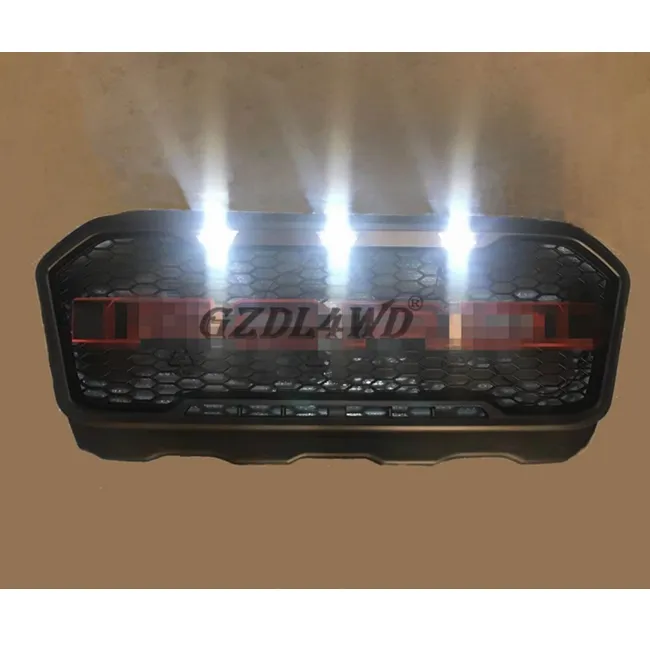 Offroad Bumper Grill 2015-2017 ABS Car Front Grille for Ford Ranger T7