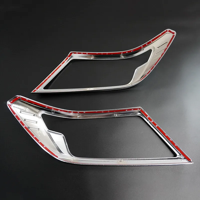 Pickup Chrome Tail Light Cover Black Head Lamp Cover for Navara 2021