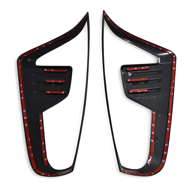 Pickup Chrome Tail Light Cover Black Head Lamp Cover for Navara 2021