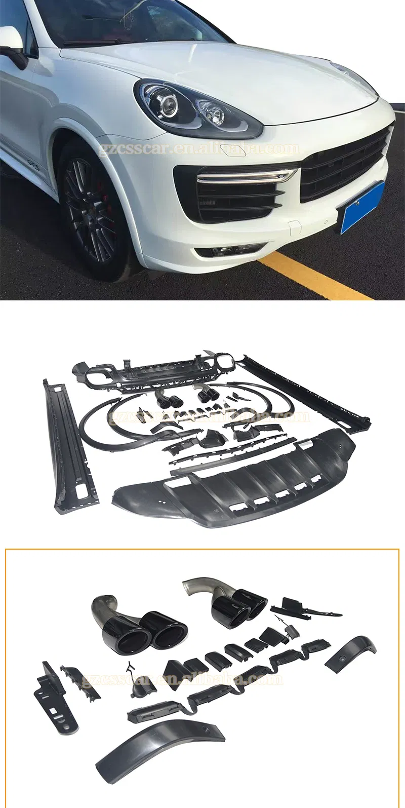 PP Material Gts Style 2016 Body Kit for Porsche Cayenne 958