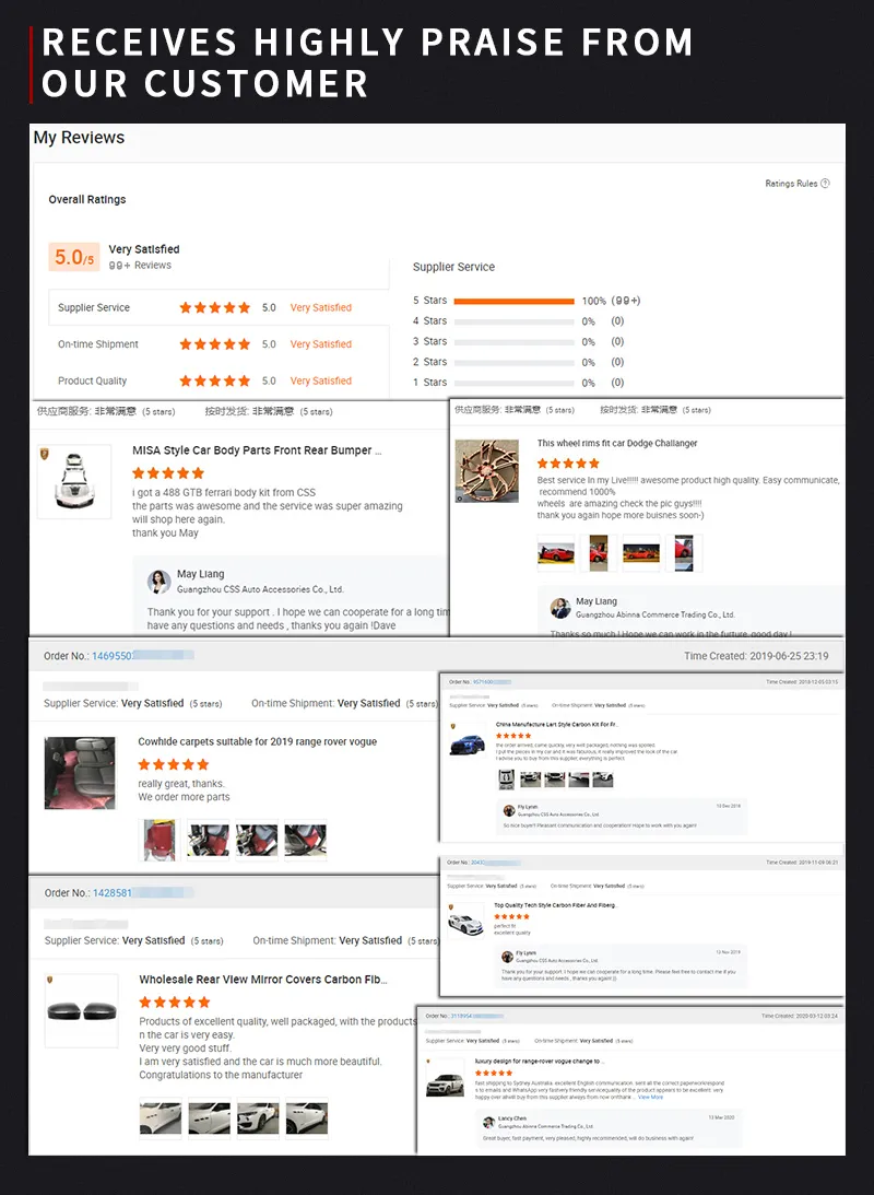 Real Carbon Fiber Ms Style Body Kit for Ferrari 458 Front Bumper Hood Side Skirts Auto Body Part