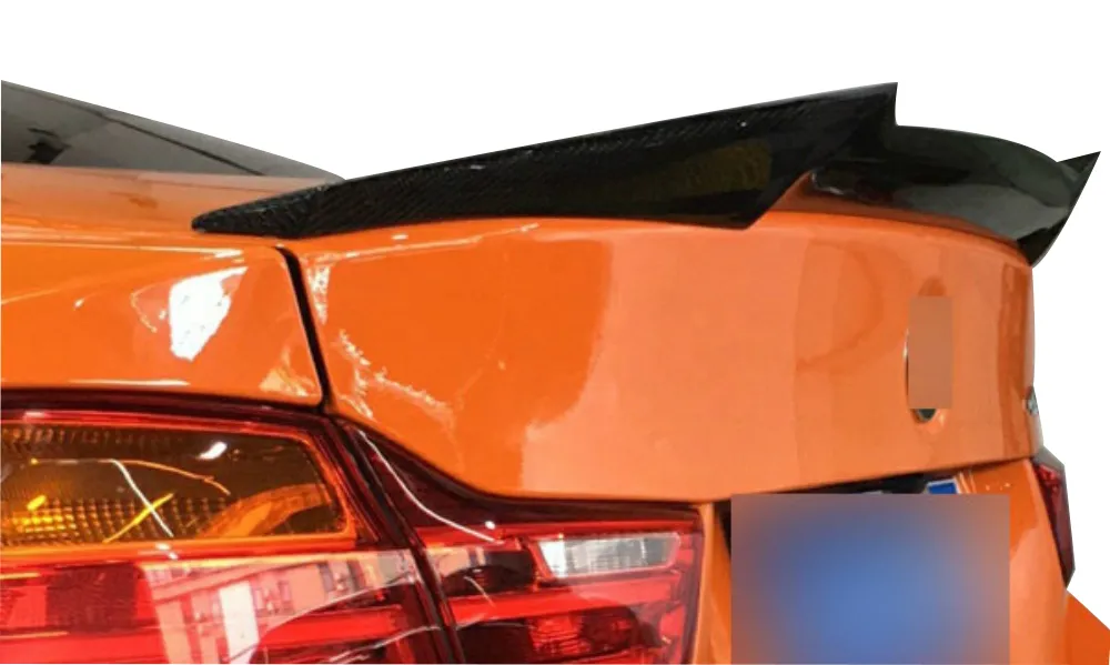 Rear Trunk Spoiler for 2011-2017 BMW 5 Series F10 M4 Carbon Fiber Looks Car Accessory