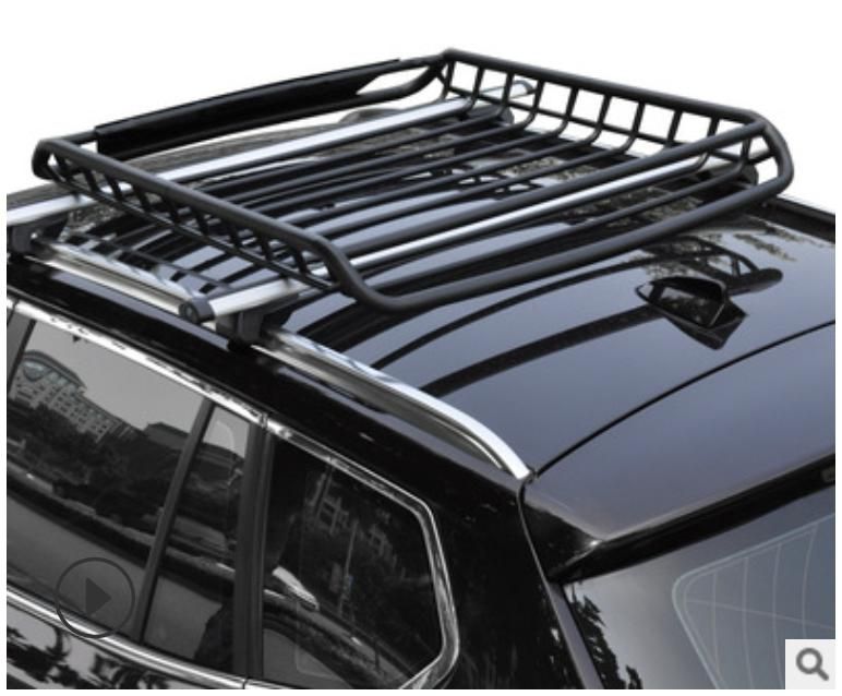 Refit Roof Iron Luggage Rack Box Black Car for SUV General Models Auto Accessory