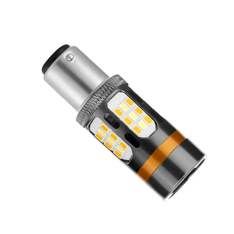 S25 1157 Bay15D P21/5W Canbus Error Free Dual Color Amber/White Switchback DRL LED